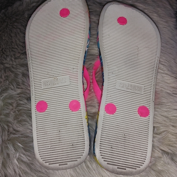 Ladies Sandals size 9 Very Tropical Colors - Picture 3 of 5